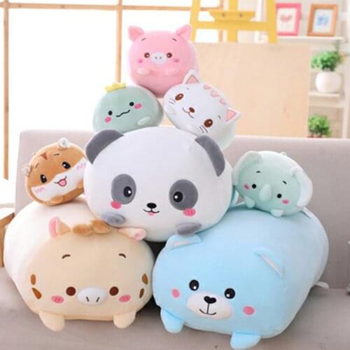 60cm Animal Sweet Dinosaur Pig Cat Bear Plush Toy Soft Cartoon Panda Hamster Elephant Deer Stuffed Doll Baby Pillow Gift
