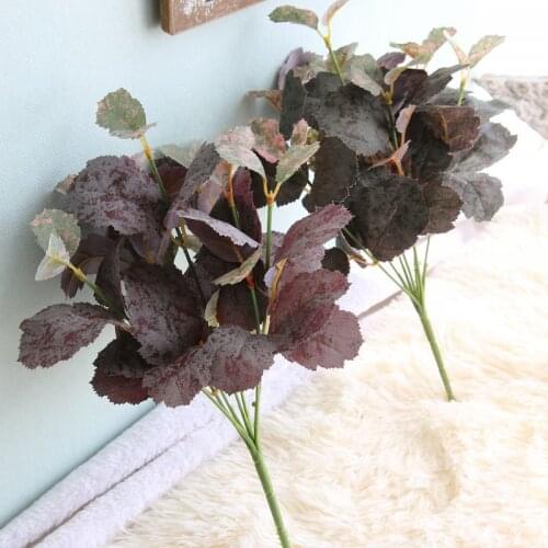 7 Heads Artificial Flowers Mulberry Flowers Simulation Silk Plant Wall Fake Leaves Wreath Home Wedding Party Flower Decoration