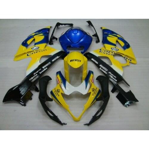 Injection mold Fairing kit for GSXR1000 05 06 GSX-R GSXR 1000 K5 2005 2006 Yellow blue black Fairings Set+gifts SD03