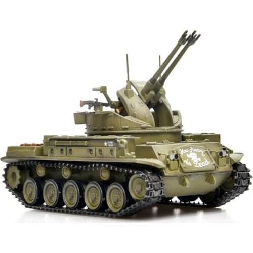1:72 Scale American M42 Self-Propelled Anti-Aircraft Gun Tank Vehicle Model Toys Collection Gift Collectible Show Souvenir