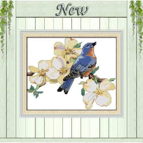 Pretty bird animal crafts home wall decor counted print on canvas DMC 11CT 14CT DIY kits Cross Stitch embroidery needlework Sets