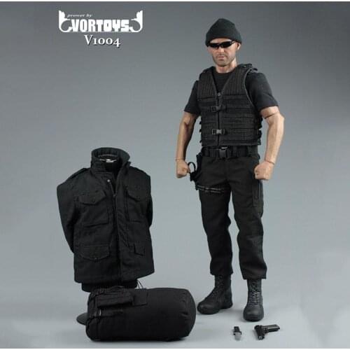 1/6 Scale Dwayne Johnson Blade Warrior Vampire Hunter Leather Suit Clothing Set for 12 Inches Action Figure Body Accessory