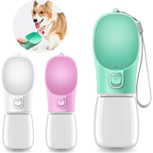 Portable 300/550ML Dog Water Bottle Outdoor Travel Pet Drinking Cup Cat Dispenser Feeder Bowl For Small Large Dogs Puppy Bulldog
