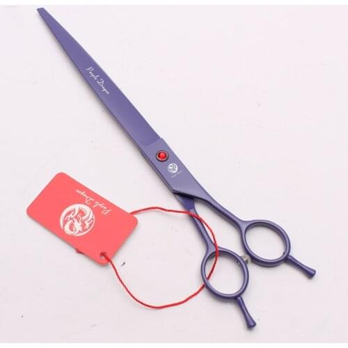 9" 24cm JP 440C Purple Dragon Violet Color Groomin-for-dog Big Size Scissors Cutting Shears Pro Pets Hair Shears Add Bag Z4005