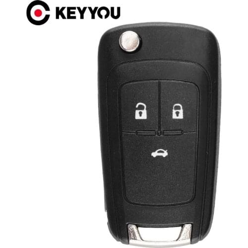 KEYYOU 3 Buttons Flip Remote Folding Car Key Fob Case For Opel Vauxhall Corsa Astra Vectra Zafira Omega HU100 Car Cover