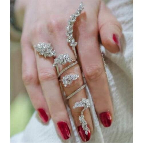 XA243 Luxury Designer Fashion 925 Sterling Silver Jewelry Zirconia snake tassel shape az