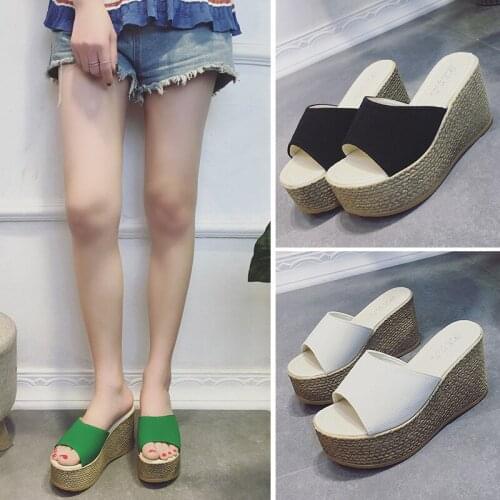 Fashion 2020 New Summer Womens Sandals Peep-Toe Shoes Woman High-Heeled Platfroms Casual Wedges For Women High Heels Shoes