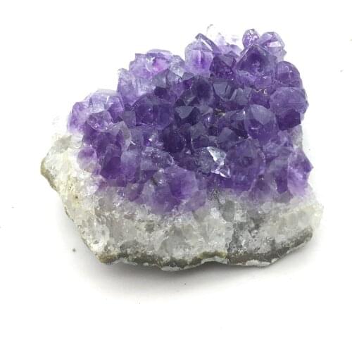 100-120g Natural Raw Amethyst Quartz Crystal Cluster minerales Specimen Healing Stone Crafts piedras Home Decoration