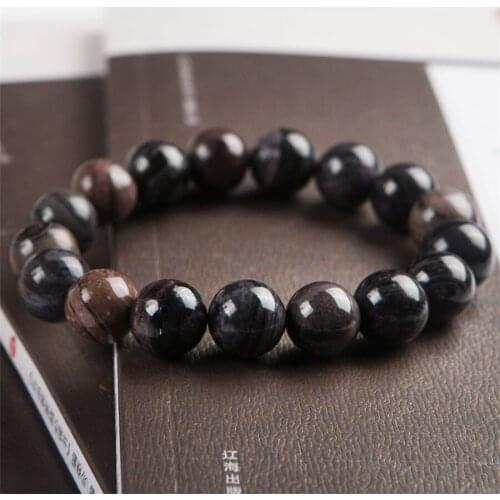 12mm Natural Sugilite Gems Stone Crystal Round Loose Beads Jewelry Stretch Charm Bracelet Femme