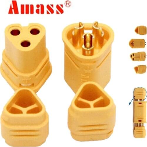 2pair AMASS MT30 2mm 3-pin Connector / Motor connector / Plug Set for RC Lipo Battery RC Model Quadcopter Multicopter 40%Off