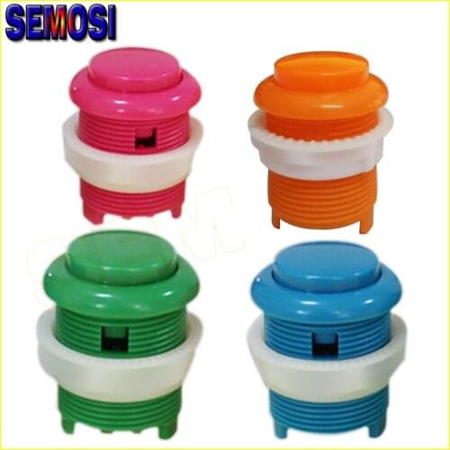 28mm Arcade Push Button Buid- in Switch for Arcade Game Machine Part DIY