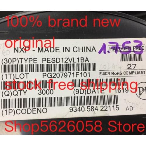 PESD12VL1BA SOD323 100% new original freeshipping 50PCS-3000PCS/LOT STOCK