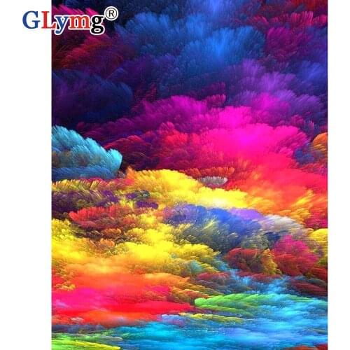 5d diy diamond painting full drill rainbow Cross Stitch Diamond Embroidery Mosaic Gift Rhinestones Embroidery Home Decor
