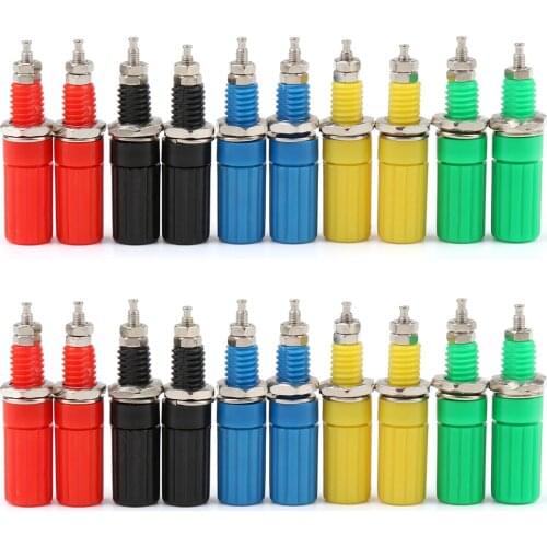 Areyourshop 20 Pcs Binding Post For Speaker 4mm Banana Plug Test Probe Conversion