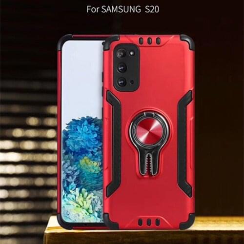 Car Magnetic Ring Holder Case For Samsung S20 Plus Ultra S10 plus Invisible Finger Ring Hybrid Car Holder for Galaxy Note10 plus