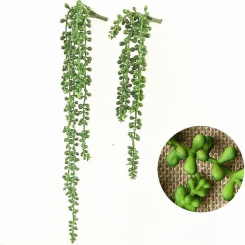 DIY Wall Plants PVC Artificial Plants String Wall Hanging Plants Succulents Arrangement Accessories Home Wedding Party Decor