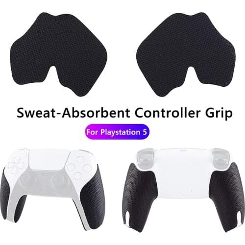For PlayStation 5 PS5 Controller Black 1 Set Anti-Skid Sweat Absorbent Hand Grip Silicone Rubber Games Accessories
