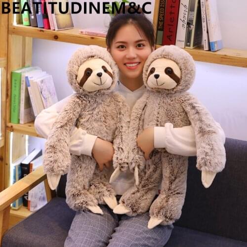 1pc 50/70cm Simulation Toy Sloth Baby Doll Animal Plush Toys Stuffed Dolls Childrens Toys Birthday Gifts Home Decor