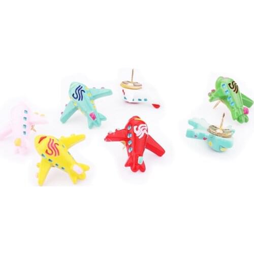 Simulation Aircraft Pushpin Thumbtack Office Tack Pins Classroom Learning Photo Wall Cork Push Pin Decorate Felt Board Nails