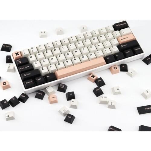 Olivia Double Shot Keycaps Cherry profile ABS Keycap For MX Mechanical Keyboard ANSI ISO Layout 64 68 84 980m 171key-set