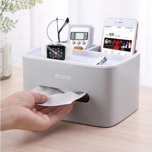 Tissue Box Qrdinary Living Room Tea Table Convenient Tissue Storage Box Multifunctional Originality