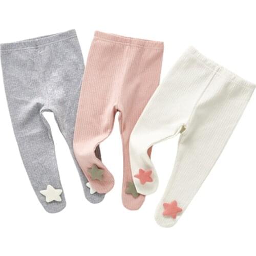 Baby Boys Leggings Baby Boys Girls Pants Baby Pantyhose Cartoon Star Style Legging for Girls Korean 0-3Yrs Baby Clothing