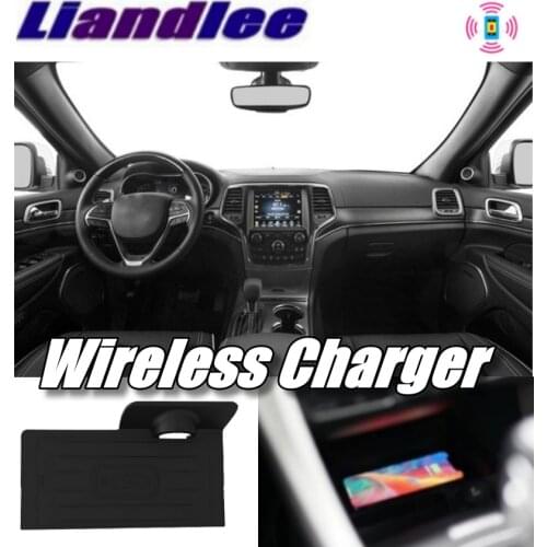 Liandlee Wireless Car Phone Charg er Armrest Storage Compartment Fast qi Charging For JEEP Commander 2018~2019