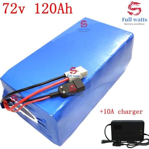 72v 120Ah Lithium Battery Electric Bicycle Scooter 72v 5000w 7000w 9000w Electric Bike Battery +10A Charger