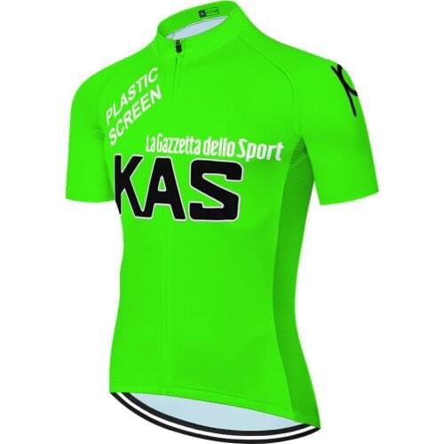 Kas Retro Fietskleding Heren Roupa Velo Verano Велосипедная Одежда サイクリングジャージ Mallots Hombre Maillot Ciclismo Cycling Jersey Men