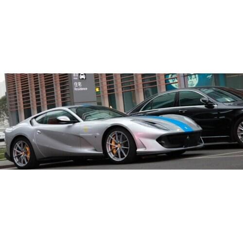 Car sticker For Ferrari 812 Superfast 488 F430 FF F458 F360 parallel line body roof rear hood sticker pull flower