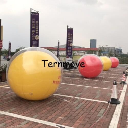 Clear double layer square balloon Promotional PVC balloons Helium ballon Ground ball Party decorations