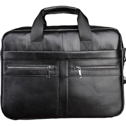 14 Inch Leather File Bag Laptop Bag Head Layer Cowhide Messenger Casual Bag Shoulder Mens Bag Portable