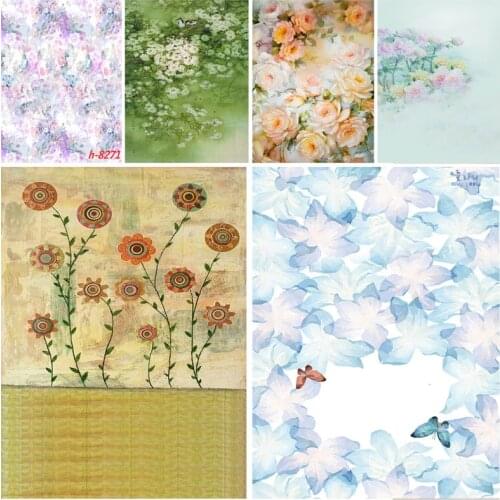 SHENGYONGBAO Vintage Oil Painting Flower Photography Backdrops Children Portrait Background For Photo Studio Props 21514 AF-31