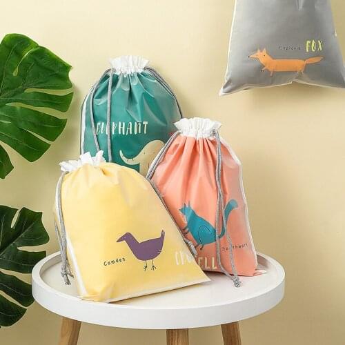 Waterproof Drawstring Double Layer Drawstring Bag Drawstring Travel Buggy Bag Shoes Underwear Underpants Dirty Clothes Storage
