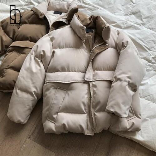Women Thick Winter Coat Stand Collar Women Jacket Coat Oversize Loose Coat Outerwear Female Casaco Feminino Parkas