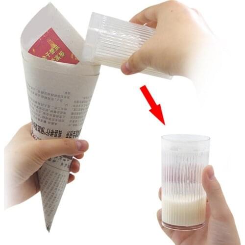 1Pcs Funny Magic Milk Cup Toys Disappear Illusion Trick Toy Close Up Bar Street Stage Magician Props Gimmick