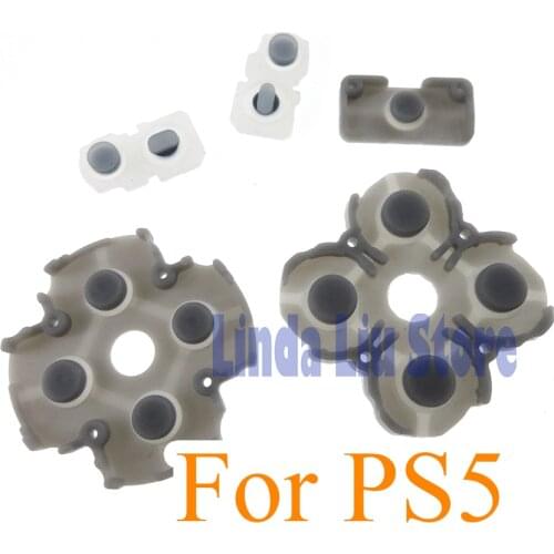 100sets For Playstation 5 PS5 Game Controller Conductive Silicone Rubber Pads for PS5 D Pad Button Accessories