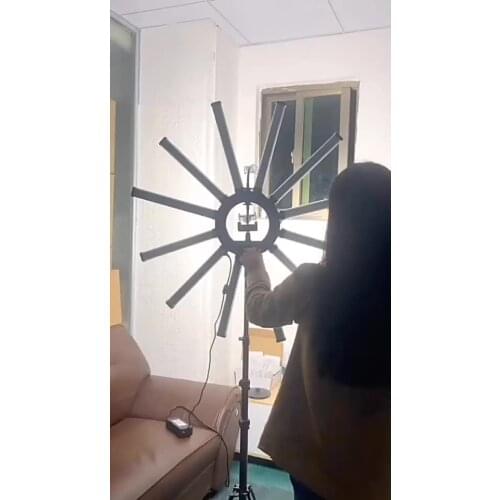 180w 12 tubes led photography lighting Camera makeup for TikTok live 21 inch ring light 18 inch