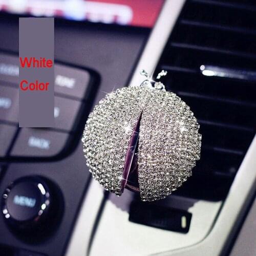 Diamond Crystal Car Air Freshener Rhinestones Ladybird Car Outlet Air Vent Perfume Clip Vehicle Air Conditioning Clip Decoration