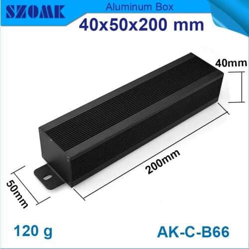 Szomk Aluminum Anodizing Black Color Extrusion Enclosures For Electronics Case Design