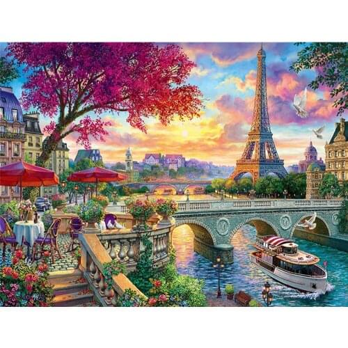 ARMYQZ 5d Diamond Painting Full Drill Square Tower Home Decor Diamond Embroidery City Scenery Mosaic 5d Diy Gift Home Decor
