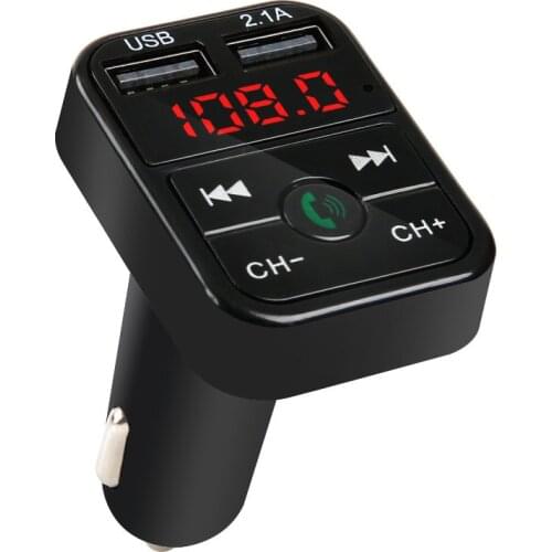 Kebidu Dual USB Bluetooth 5.0 Car Charger supports Bluetooth music /TF card /U disk playback and Bluetooth hands-free calling