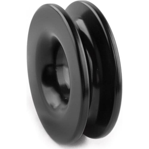Car Black Aluminum Alloy Recovery Block-Snatch Snatch Ring Pulley 41000lb Fit For 3/8 1/2" Rope Accessories