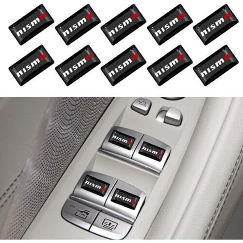 Car Steering Wheel 3D Epoxy Decoration Emblem Sticker Decal for Nissan Nismo Juke Note Navara Leaf Qashqai Xtrail Accessories