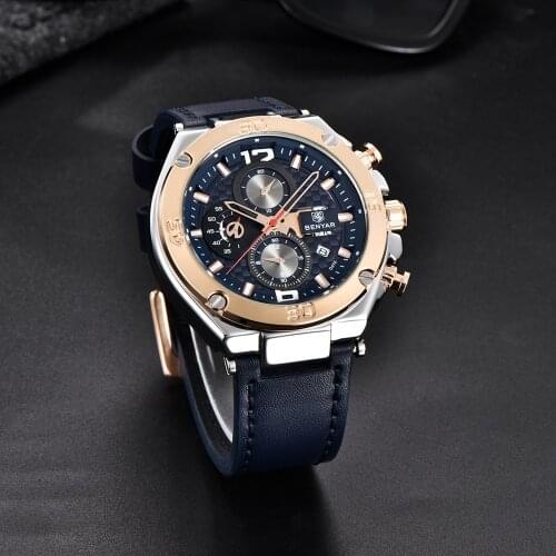 BENYAR-new Luxury Brand Mens Quartz Business Watch Fashion Casual Chronograph Mens Sports Waterproof Watch Relogio Masculino
