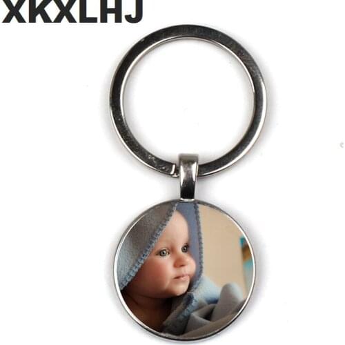 Personalizeds Photo key chain Custom Keychain Photo of Your Baby Child Mom Dad Grandparent Loved One Gift for Family Gift