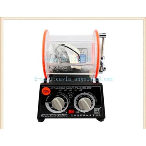 Diy kt6808 220V Rotary Polishing Machine Rotary Tumbler 3kg Capacity Jewelry Tumbler Polisher Magnetic Polish