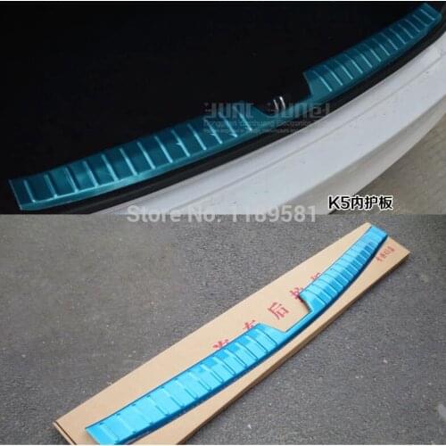 For KIA K5 2014 2015 2016 Stainless Steel Interior Rear Bumper Protection Trunk Sill Decorative Plate Pedal