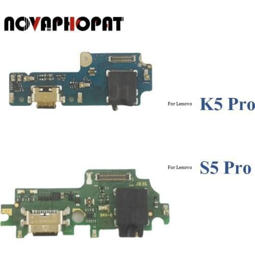 Novaphopat For Lenovo S5 Pro / K5 Pro / K5 Play USB Dock Charging Port Plug Charger Connect Flex Cable Board 10pcs/lot