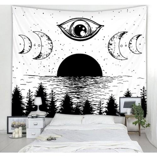 Chakra Starry Sky Tapestry Tarot Divination Wall Tapestry Art Deco Blanket Curtain Bedroom Decoration Mystery Bohemia